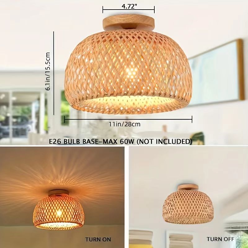 Cross-Border Bamboo Ceiling Lamp, Farmhouse Style Woven Lamp, Bamboo Rattan Ceiling Lamp, Aisle Entrance Corridor Bamboo Lamp Cross-Border Bamboo Ceiling Lamp, Farmhouse Style Woven Lamp, Bamboo Rattan Ceiling Lamp, Aisle Entrance Corridor Bamboo Lamp