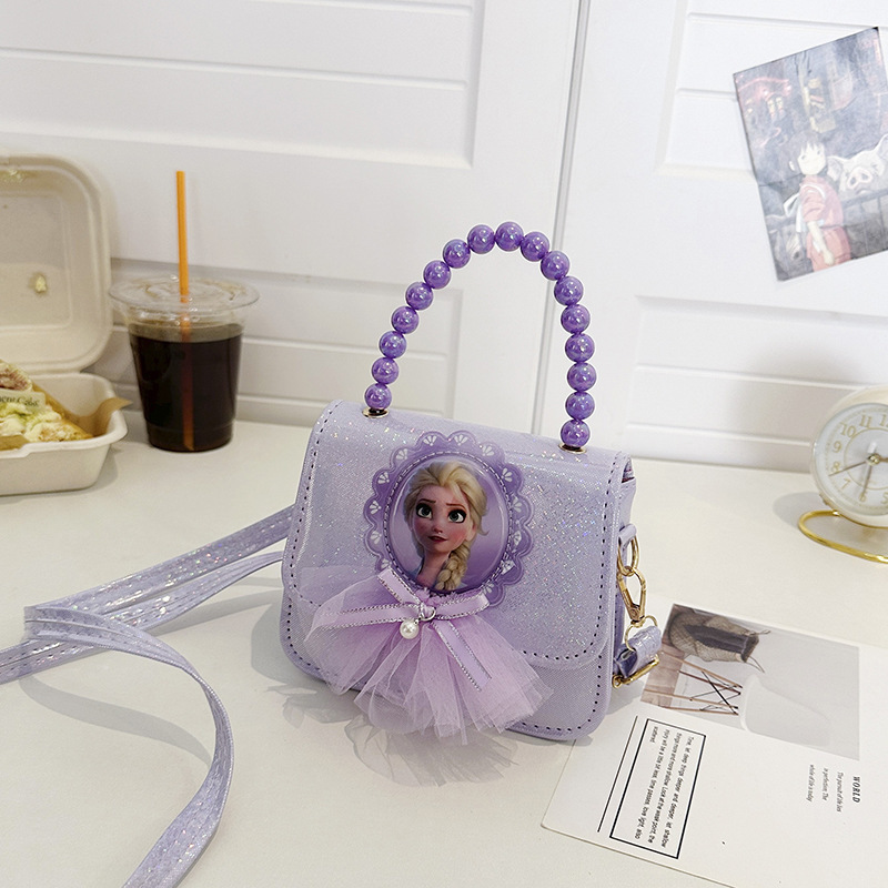 Bolsos de mochila para niños, princesa Aisha, bolsos de hombro de moda para niñas, bolsos de perlas para niñas.