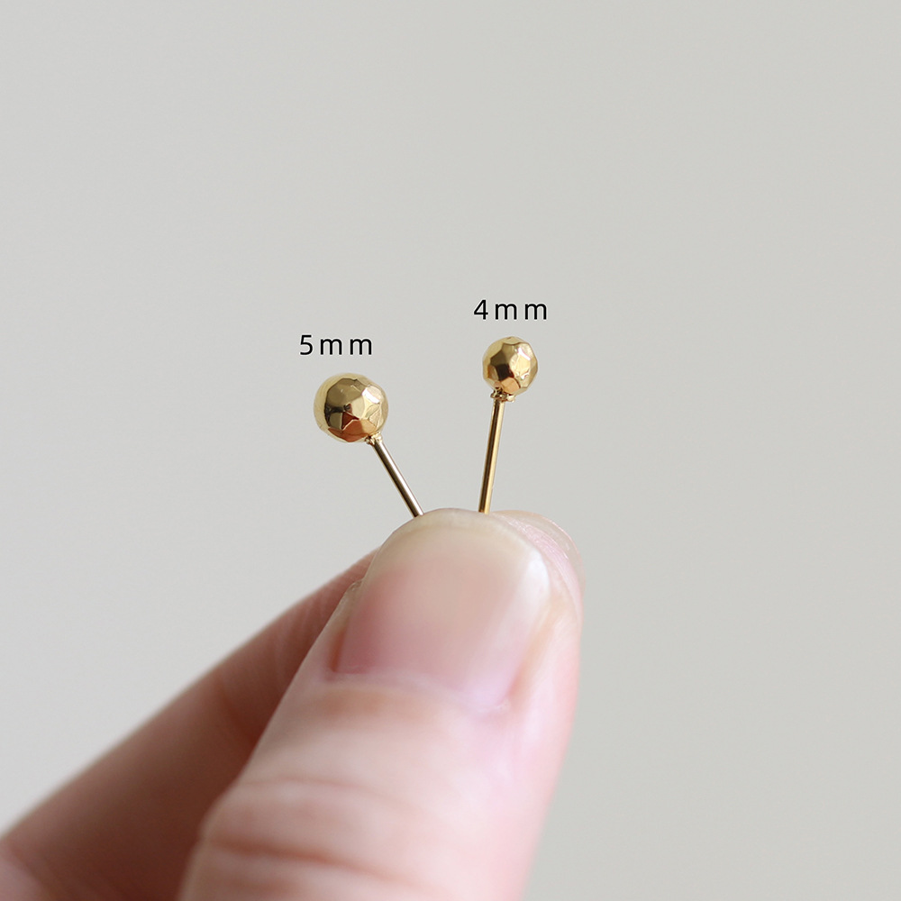 Simple Style Geometric Titanium Steel Ear Studs Plating Stainless Steel Earrings