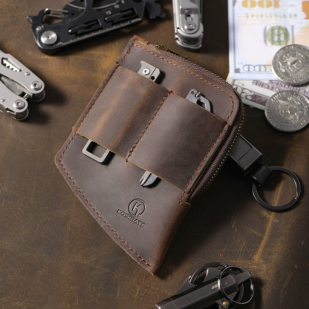Bolsa de cintura en cuero retro