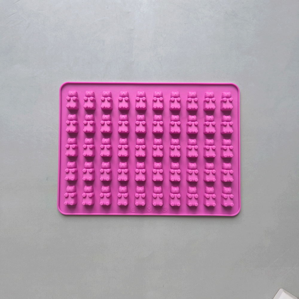 50 litros osos pequeños 300 molde de chocolate de galletas de silicona diy dulces pudín pastel decoración cocina hornear utensilios