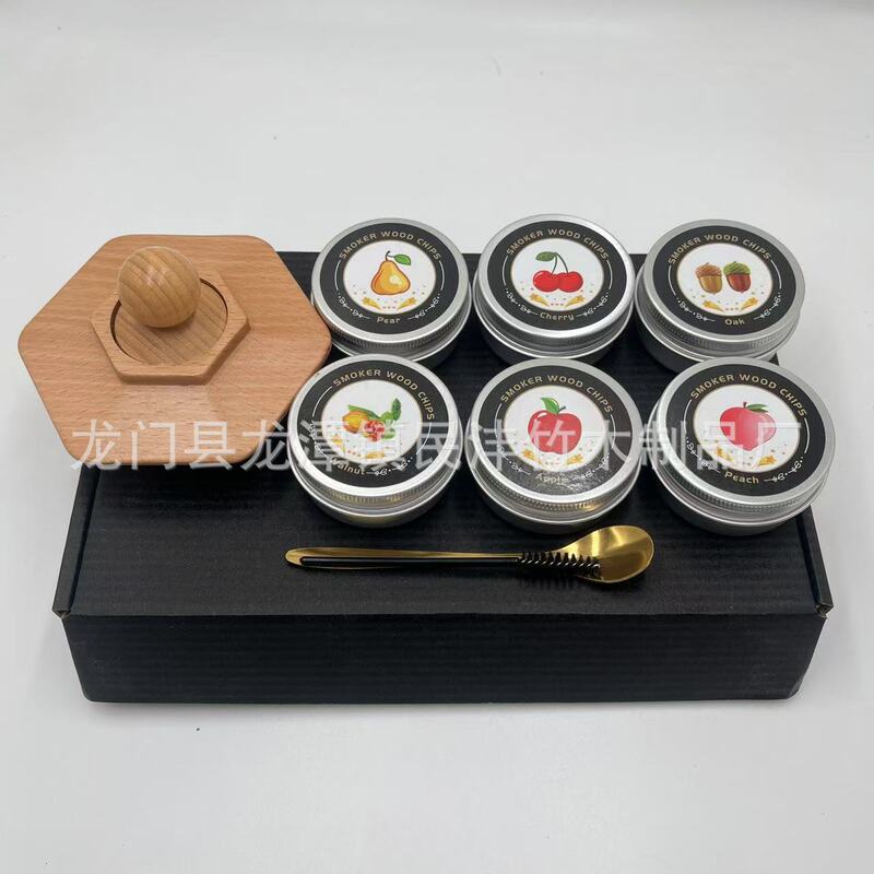 アマゾンクロスボーダー現物実木酒桶くすぶり器バーウイスキー味付け道具くすぶり酒桶セット|undefined