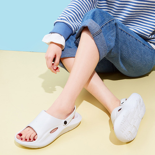 Summer sandals for men, outdoor new thick-soled sandals for women, soft-soled comfortable EVA creative heel slippers for couples