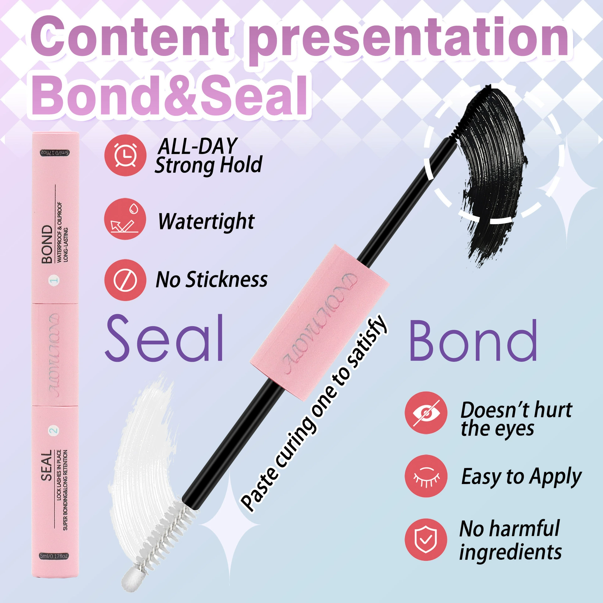 False Eyelash Set, 30D+40D DIY Lash Kit, lightweight 0.11 kg