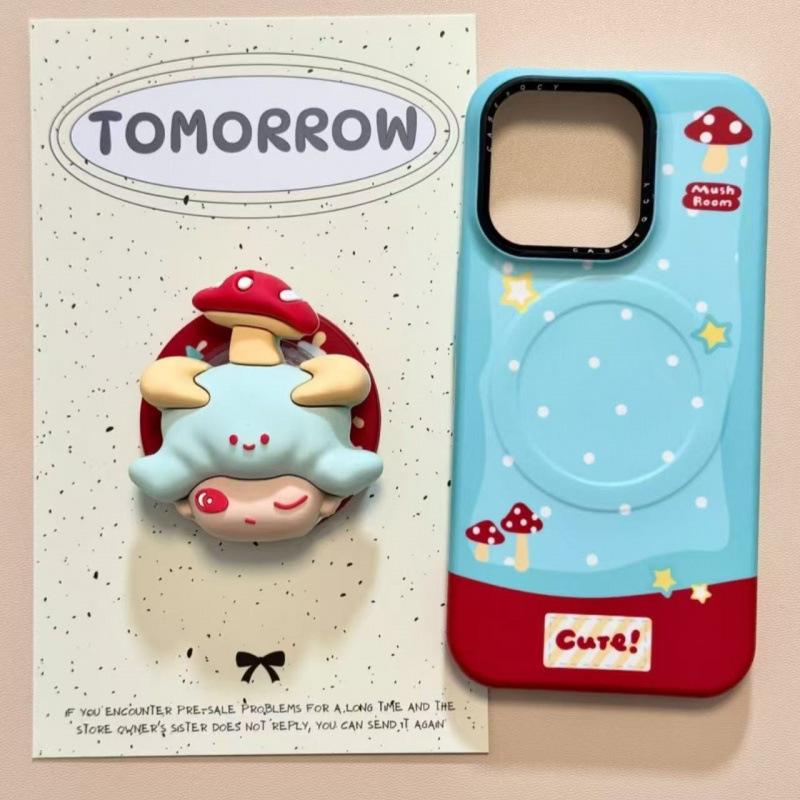 Polka Dot Mushroom Stand Suitable for Apple 16 Pro Max, Cute iPhone 15, Magnetic Film for iPhone 14, Phone Case for iPhone 13, iPhone 17 Polka Dot Mushroom Stand Suitable for Apple 16 Pro Max, Cute iPhone 15, Magnetic Film for iPhone 14, Phone Case for iPhone 13, iPhone 17