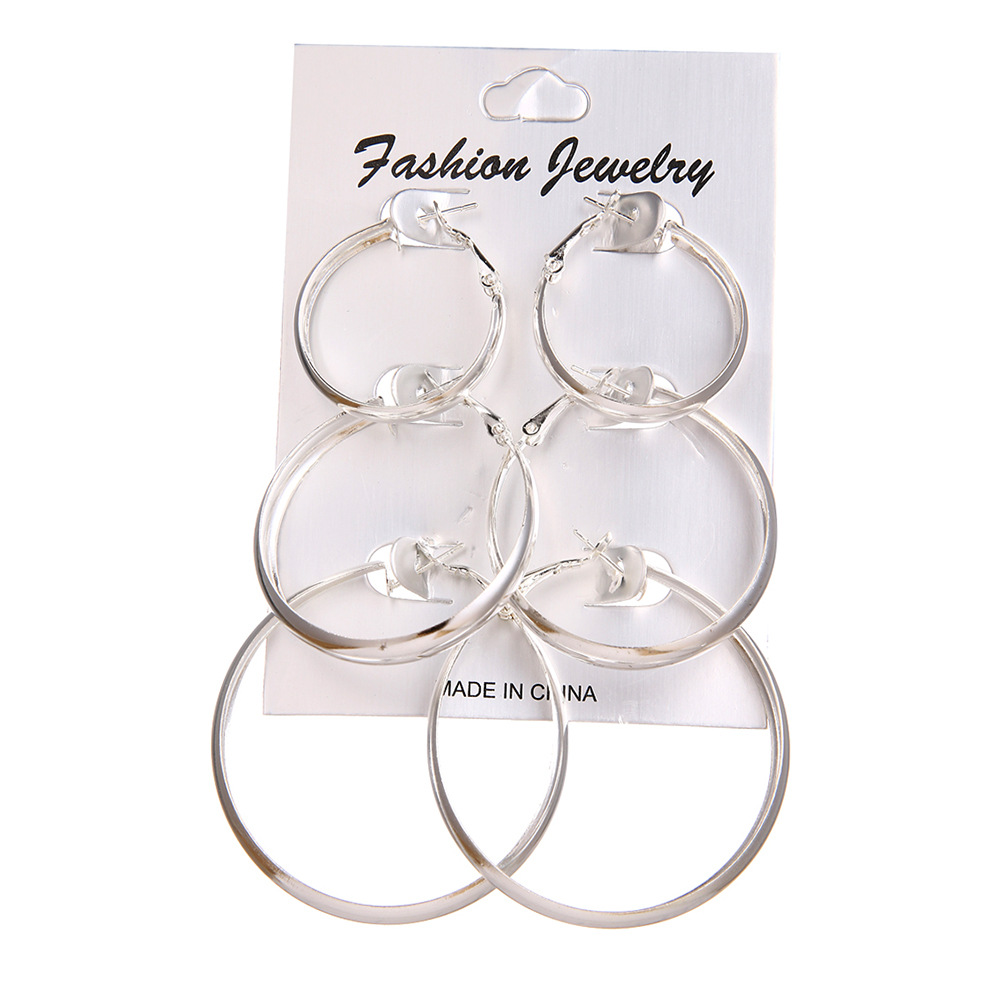 Steel needle Ear Needle Material Simple Style Classic Style Solid Color Alloy Women's Earrings