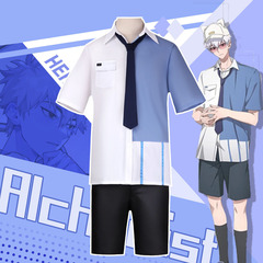 陸光コスプレカジュアルシャツフルセット衣装タイムエージェントcos服二次元アニメ服
