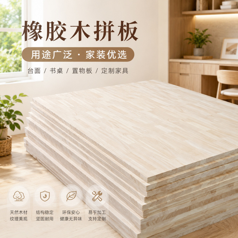 Rubber Wood Finger-Jointed Solid Wood Board Furniture Wardrobe Cabinet Tabletop Decoration Integrated Board Household Cabinet Board Rubber Wood Finger-Jointed Solid Wood Board Furniture Wardrobe Cabinet Tabletop Decoration Integrated Board Household Cabinet Board