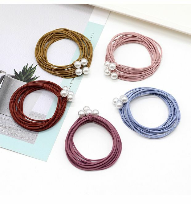 Three in one bead hair rope
