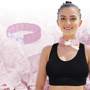 Cross-Border Special-Shaped Cooling Neck Collar, Cooling Hanging Neck, Ice-Sensing Neck Ring, Outdoor Sports Cooling and Summer Cooling Ice Ring Wholesale