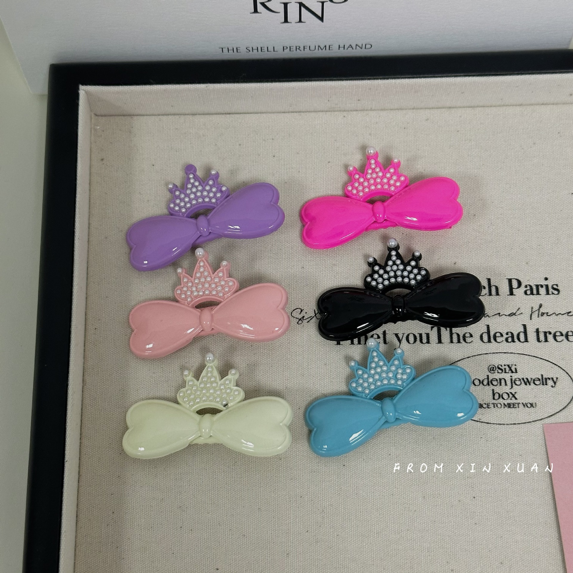 Sweet Cool Girl strik Kroon Parel haarspeld niche hoogwaardige metalen zijpony clip eendenbek clip_voghion.com