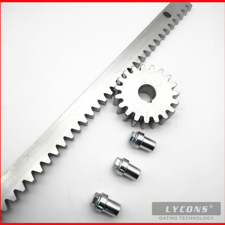 平移门电机导轨齿条304趟门镀锌钢齿轮牙条耐磨尼龙电动重型