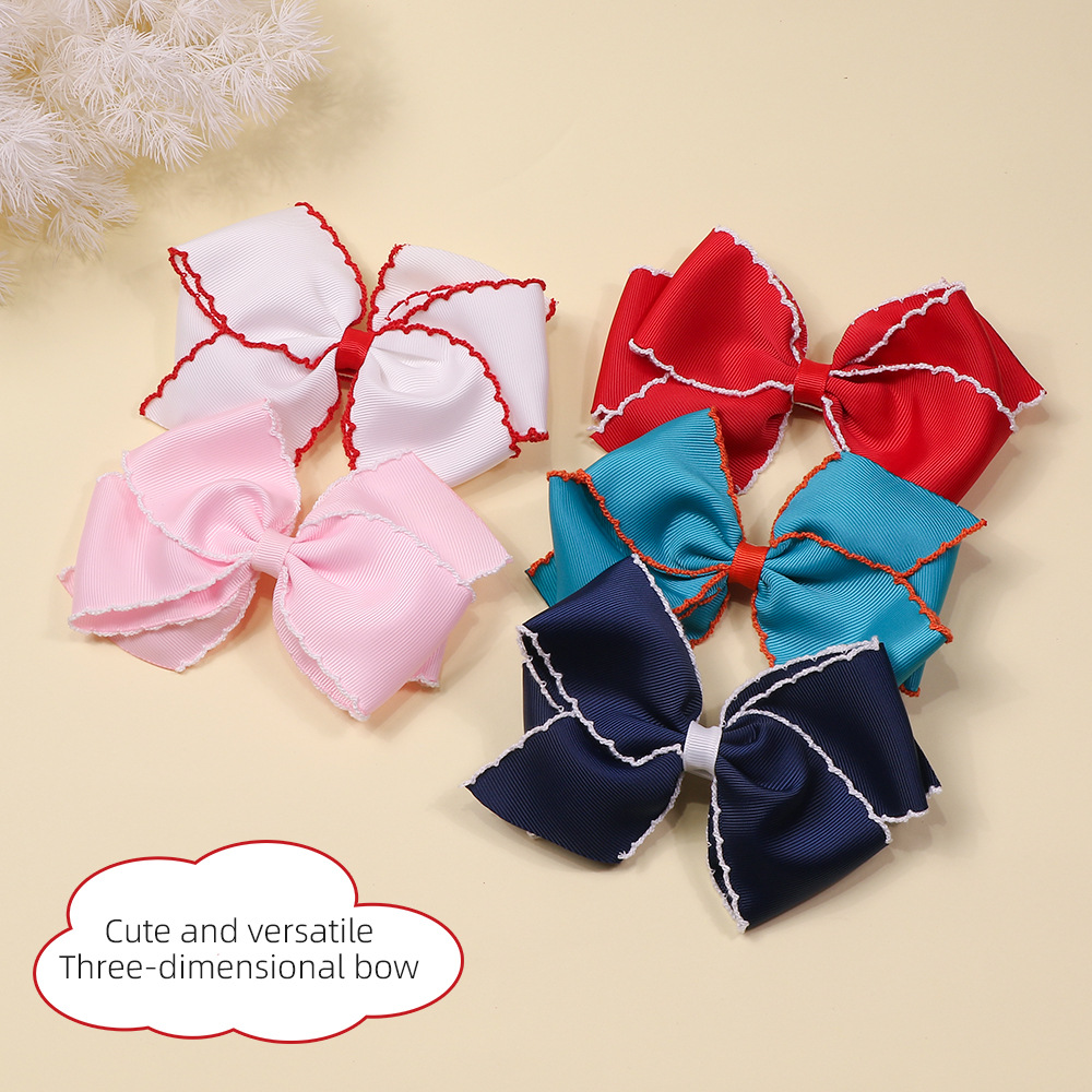 Sweet Bow Knot Cloth Hair Clip display picture 3