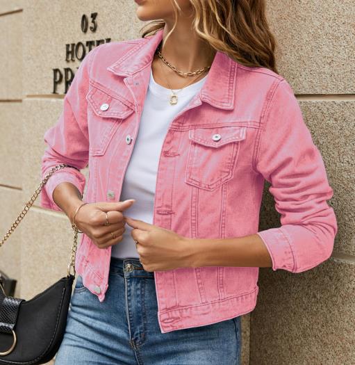 Turndown Neckline Slim Fit Type Women's Classic Style Solid Color Single Breasted Coat