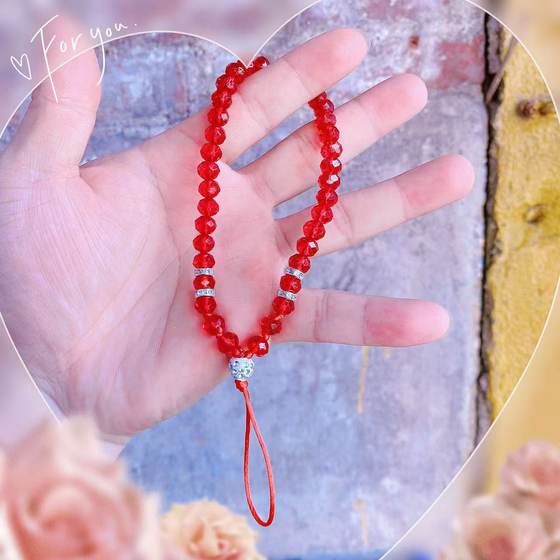 South Korea crystal bracelet mobile phone lanyard