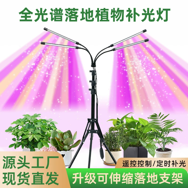 Светильник для растений, полноспектральный светильник для выращивания суккулентов и цветов в помещении с пультом дистанционного управления и таймером