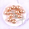 Gold and silver ball cake decorate 10 gold, silver ball gold and silver baking cake decorative golden ball silver ball cake plug -in