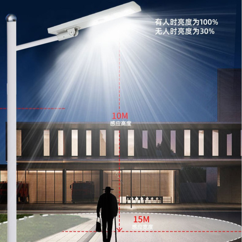 屋外LED太陽灯新農村道路球場公園照明灯メーカー直販高さ6メートル街灯|undefined