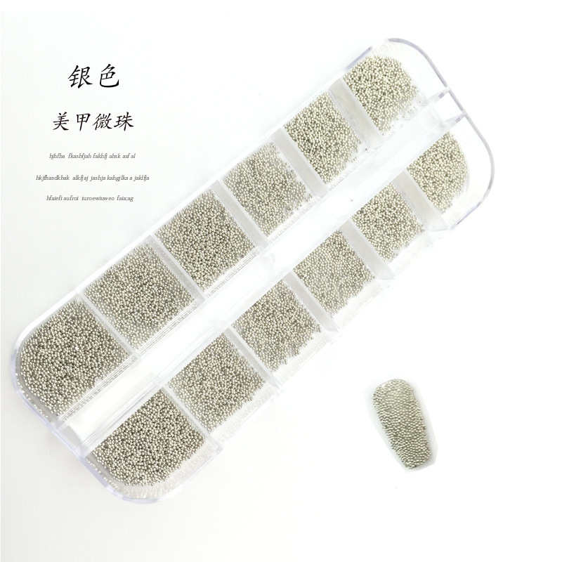 Estilo explosivo transfronterizo Juego de diamantes de uñas de 12 cuadrículas Vidrio azul real Diamante de forma especial Joyas de uñas Diamante plano Mezcla al por mayor