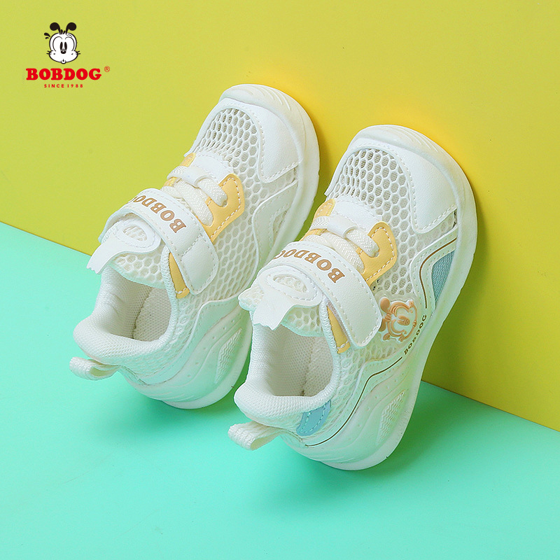 Babudou Toddler Shoes for Infants, Boys and Girls, 1-3 Years Old, Summer Breathable Single Mesh Functional Shoes, Non-Slip Soft Soles