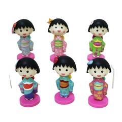 6款可選和服小丸子娃娃公仔萌萌小女孩子模型手辦卡通兒童可愛玩