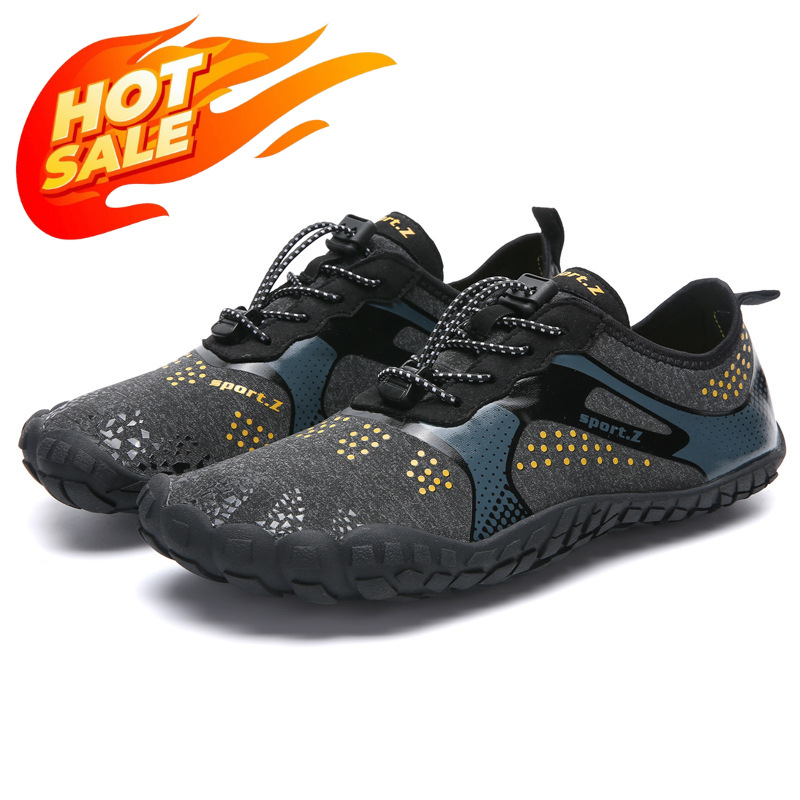 潜水浮潜靴男女防割滑り止め水泳靴五本指ビーチ靴速乾渉水靴裸足ランニングマシン靴