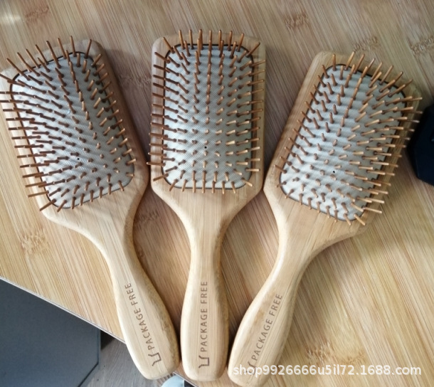 Airbag peine de madera maciza hayale aire cabello al por mayor cabello masaje de cabeza cabello de cerdo cabello de cabello casero