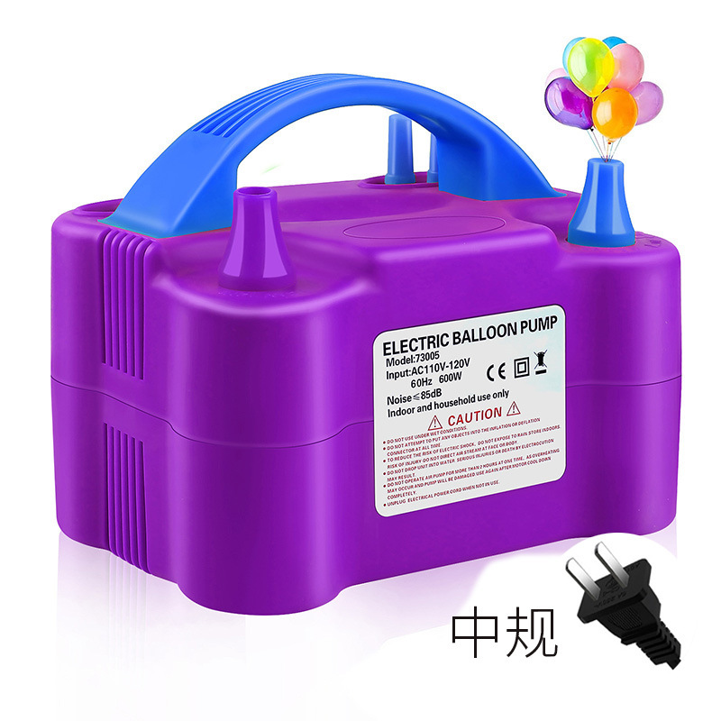 Bomba de bolas eléctrica Bomba de aire 73005 Máquina de soplado de globos Máquina de bolas de doble orificio 600W Sala de bodas Herramienta de soplado de globos