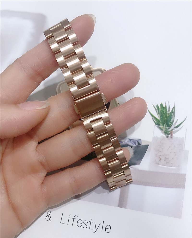 62g Weight Apple watch watchband Classification 304 Stainless Steel Material Solid Color Pattern Casual, Retro Style Casual Retro Solid Color Apple Watch Watchband 3