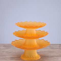 圓通佛具廠家直供琉璃蓮花果碟工藝品批發果盤佛具用品供果盤