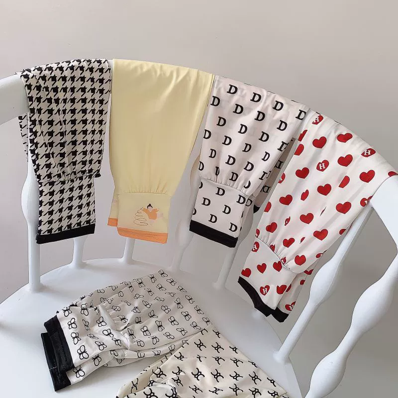 Protection sleeve for elementary school students, brand cute silk summer travel thin sleeves, sun protection