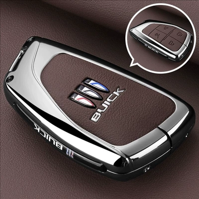Static Rod/Key Bag: Plus Key Cover Envision - smart-4-button-brown-leather-single-shell