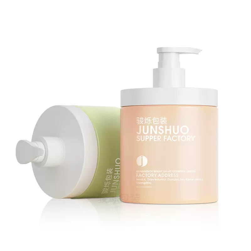 89/400 89/410身体乳液磨砂膏罐 PET塑料89牙压泵盖配泵头广口瓶