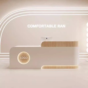 Painted Reception Desk, Beauty Salon Cashier Bar, Light Luxury High-End Bar Table, Cashier Counter