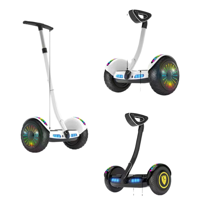 Suministro directo transfronterizo de vehículos eléctricos inteligentes de equilibrio con tres modos de control, aptos para niños y adultos, con manillares extensibles.
