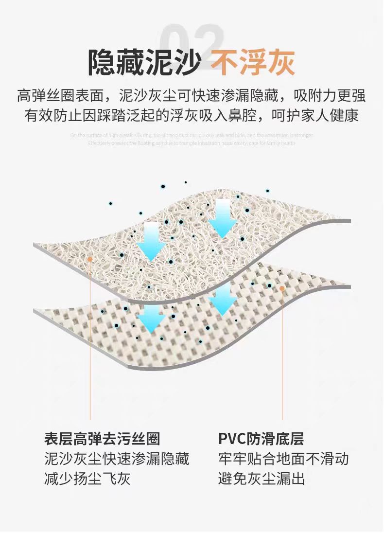 Cross-Border Silk Loop Bathroom Floor Mat, Full-Cover Hollow Carpet for Bathroom and Shower Room, Children's Non-Slip Anti-Fall Bath Mat