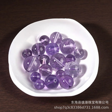 天然正品玻利维亚紫水晶diy手工串珠水晶手链编织饰品配件散珠子