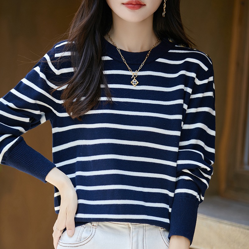 Spring woolen sweater, body-friendly long-sleeve, oversize