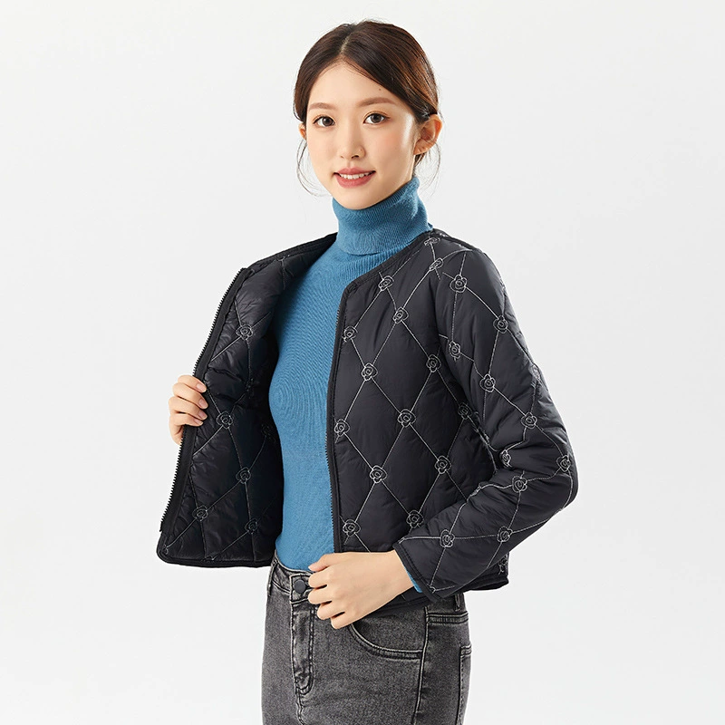 Demi‑season Short Down Jacket (Shirt Xuan Clothing), Cotton‑padded, City Casual for Women
