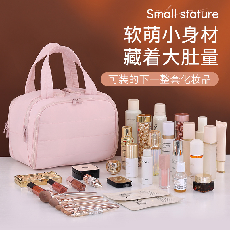 La popular bolsa de cosméticos portátil de alto valor de celebridades de Internet está clasificada, bolsa de almacenamiento de múltiples capas, bolsa de lavado portátil para viajes de negocios