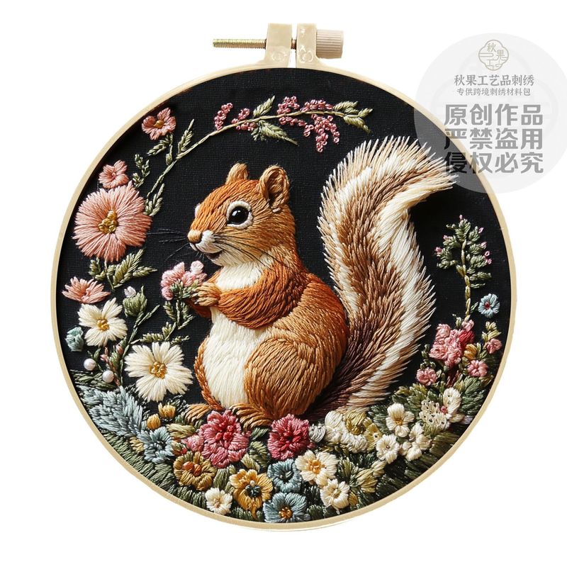 オリジナルリスクロスボーダー手刺繍 diy 材料パッケージヨーロッパプリント手刺繍 diy 生地刺繍英語|undefined