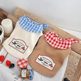 Spring and Autumn Dog Clothes Pet Maltis Vest Bear Teddy Denim Cat Autumn and Winter Vest Sailor Collar