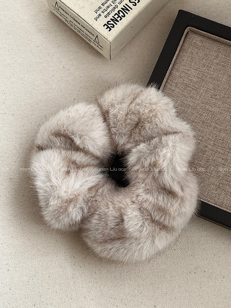 Pluche grote haarcirkel dames haarelastiek hoogwaardige hoge rek haarkoord haaraccessoires_voghion.com