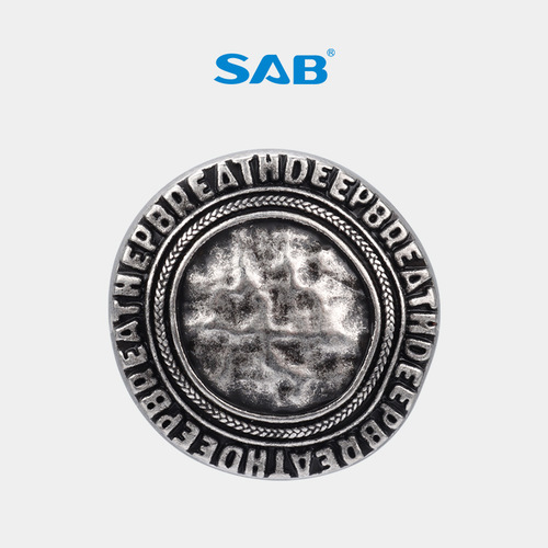 【In-Stock Wholesale】SAB Retro Metal Button Small Chanel-style Round Buttons Cashmere Coat Buttons Accessory for Women