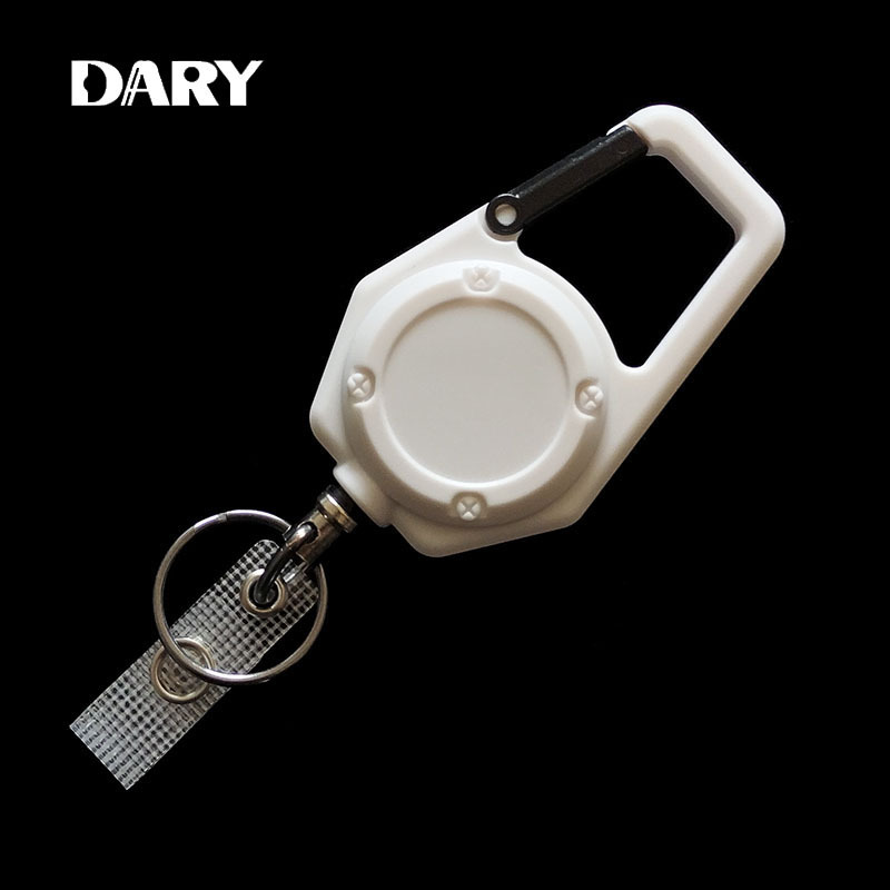 2025 new cross-border multi-purpose retractable easy pull buckle white steel wire rope outdoor bag telescopic buckle wholesale