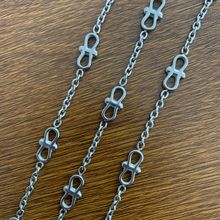 时尚半成品米数批发O字链拼接蝴蝶结链条日韩304不锈钢链子饰品