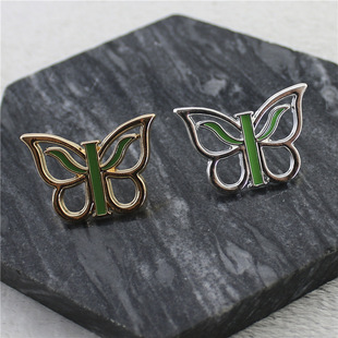 Japanese and Korean Cute Colorful Oil-Drip Butterfly Brooch European and American Creative Alloy Badge Pin Clothing Accessories Cross-Border Hot Sale