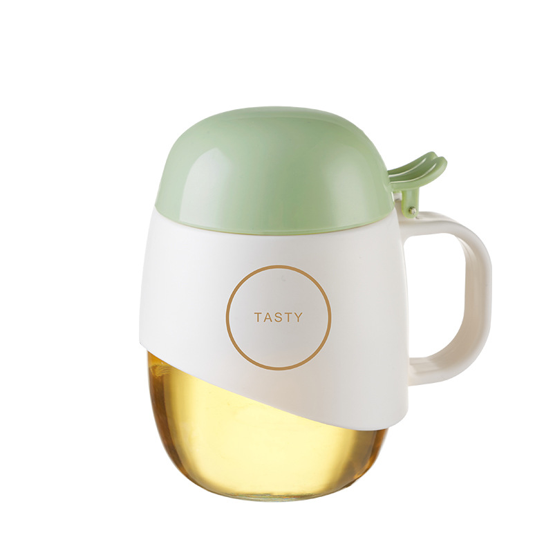 kitchen oiler non-oil-stick glass food grade household soy sauce vinegar seasoning bottle light luxury glass oil bottled sesame oil pot
