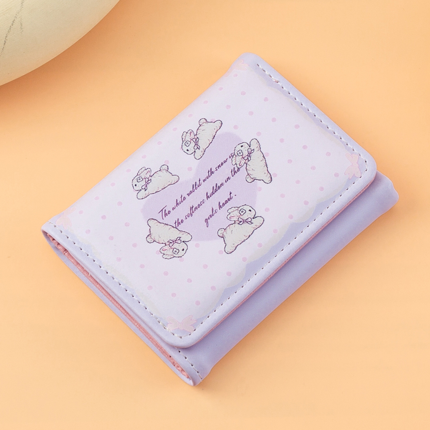 Nuevo bolso de tarjeta de lujo ligero de dibujos animados para estudiantes lindo corto antimagnetismo posición de tarjeta múltiple moda billetera triple