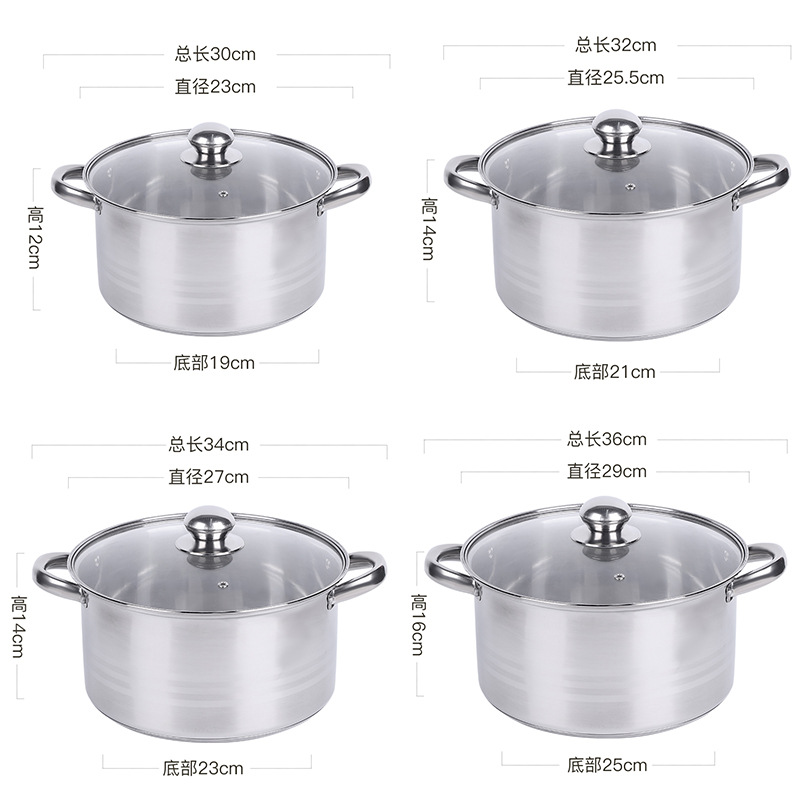 Nuevo moderno y simple conjunto de utensilios domésticos de cinco piezas conjunto de ollas antiadherentes regalo de reunión anual al por mayor caja de regalo de cocina de cocina